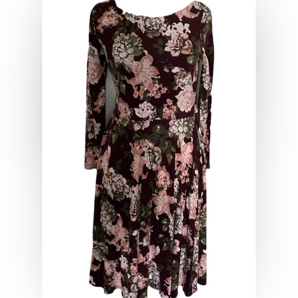 Loft Outlet size S Floral Long Sleeve Dress